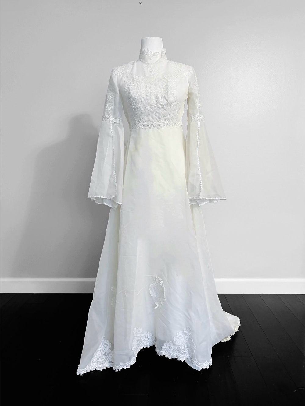 Vintage Rare Lace Edwardian Style Wedding Dress